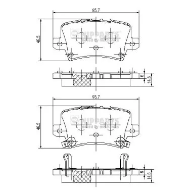 Sapatas do freio traseiras de disco Honda Civic preço, a partir de 22,87 USD