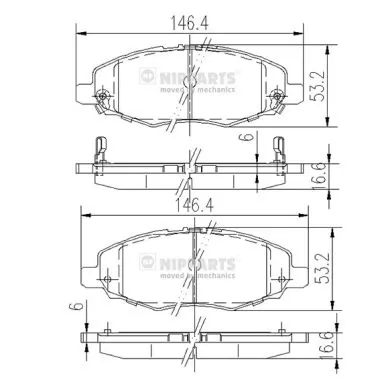 Compre 044650K130 Toyota Sapatas do freio dianteiras de disco