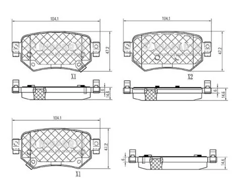 Compre GMY02643Z Mazda Sapatas do freio traseiras de disco