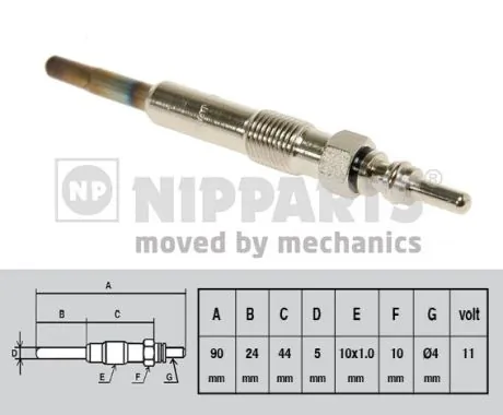 Vela de incandescência Nissan Tiida hatchback (C11X) (2004 - 2014) 