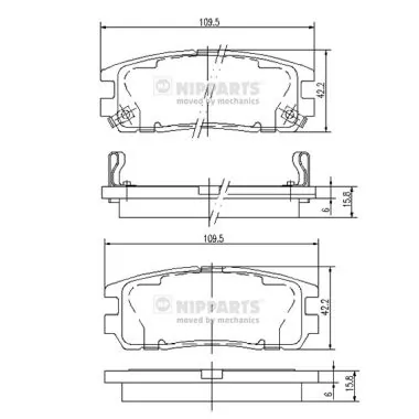 9192180 General Motors Sapatas do freio traseiras de disco
