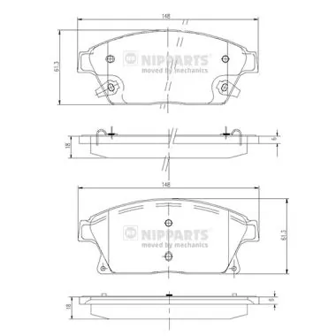  Sapatas do freio dianteiras de disco Opel Astra J Sports Tourer carrinha (P10) (2010 - 2015) J Sports Tourer