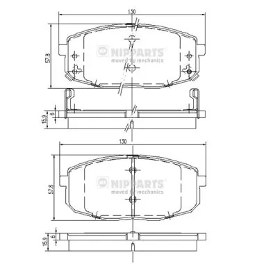 1617285280 Peugeot/Citroen Sapatas do freio dianteiras de disco