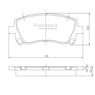 Compre Sapatas do freio dianteiras de disco Subaru Impreza 1