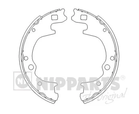Sapatas do freio traseiras de tambor Hyundai/Kia 583504E000