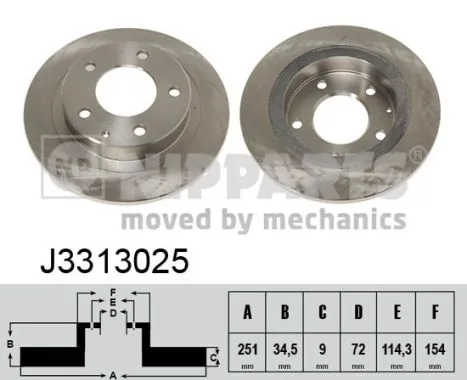 Compre Disco do freio traseiro Mazda 323 