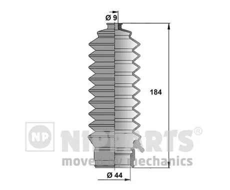 Bota de proteção do mecanismo de direção (de cremalheira) para Honda Civic V EG, EH