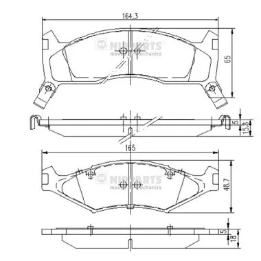 SP1070 Hyundai/Kia Sapatas do freio dianteiras de disco