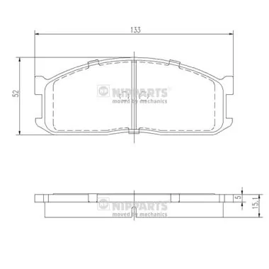Sapatas do freio dianteiras de disco Hyundai/Kia 0K60A3328ZA preço, a partir de 55,72 USD