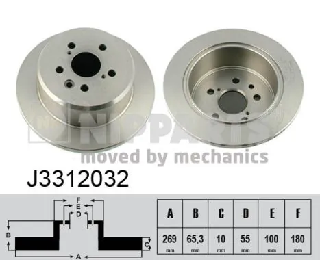 Compre D1224 MG Disco do freio traseiro