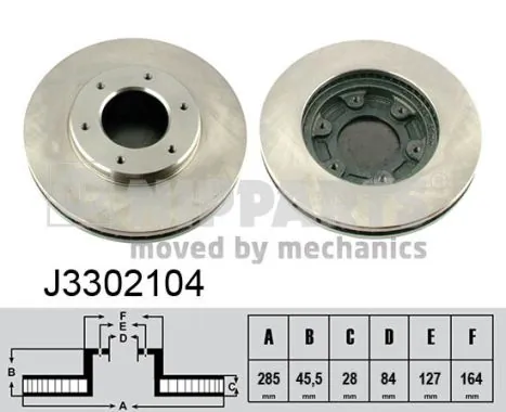 Compre Disco do freio dianteiro Toyota Hiace 4