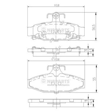 Compre SP1066 Hyundai/Kia Sapatas do freio traseiras de disco