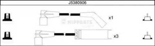Fios de alta voltagem, kit Chevrolet Aveo I T200