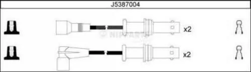  Fios de alta voltagem, kit Subaru Legacy II sedan (BD, BG) (1994 - 1999) II