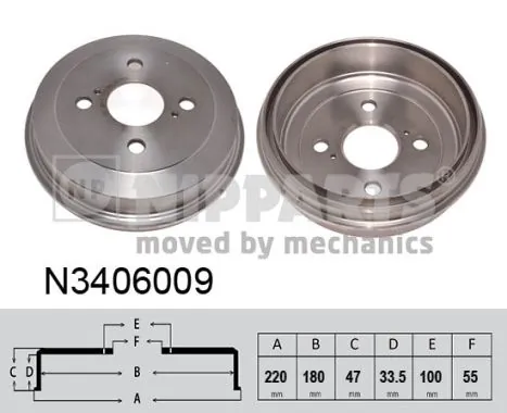Tambor do freio traseiro Subaru 42431B1020 preço, a partir de 35,91 USD