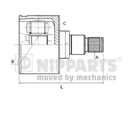 Junta homocinética externa dianteira Nissan Primera  P12