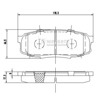 Sapatas do freio traseiras de disco Toyota Land Cruiser preço, a partir de 36,05 USD