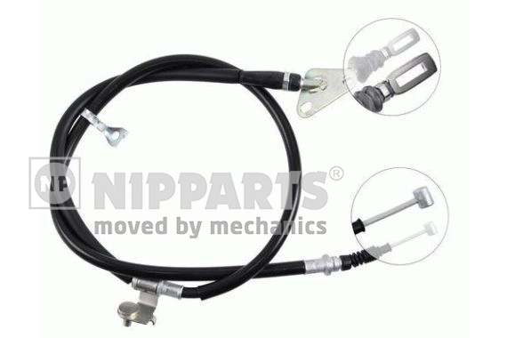 Cabo do freio de estacionamento traseiro esquerdo para Mazda 323 F IV BG