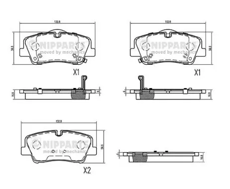 Compre 5830159A00 Hyundai/Kia Sapatas do freio traseiras de disco