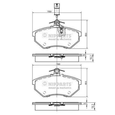 Sapatas do freio dianteiras de disco para Chery Tiggo  T11
