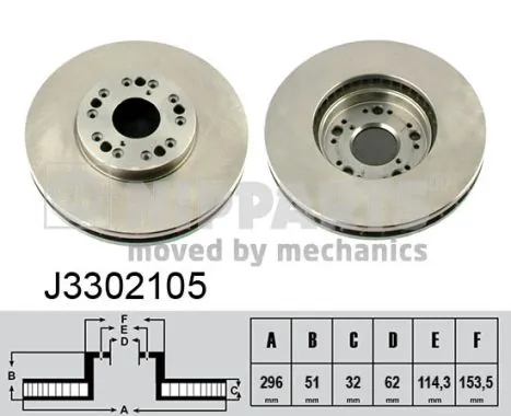  Disco do freio dianteiro Lexus LS sedan (UCF30) (2000 - 2006) 