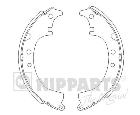 Sapatas do freio traseiras de tambor Toyota 0449522030 preço, a partir de 39,56 USD