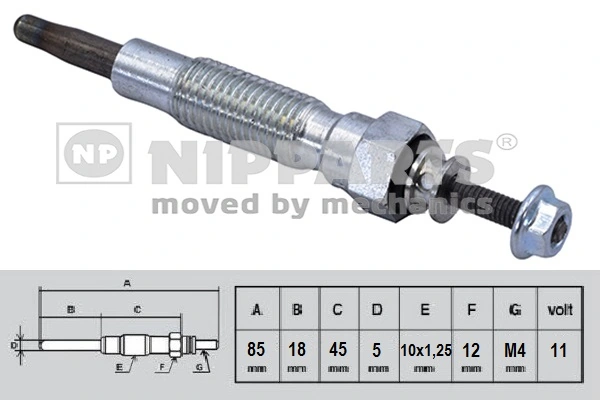 DP13 NGK Vela de incandescência