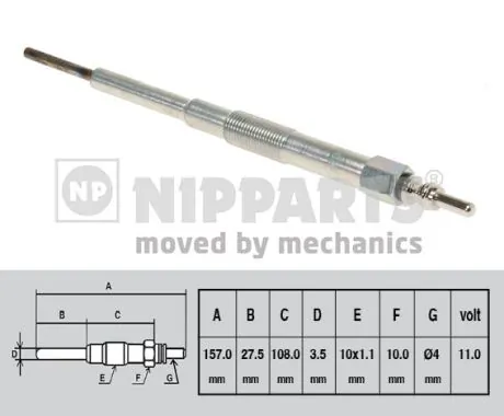  Vela de incandescência Subaru Forester III SUV (S12, SH) (2007 - 2012) III