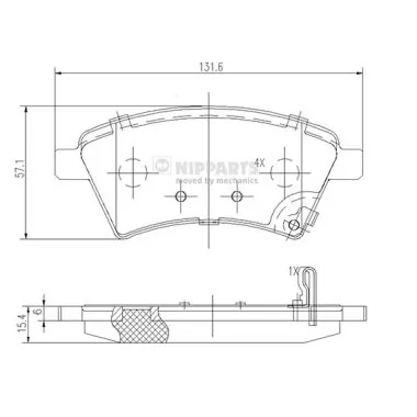  Sapatas do freio dianteiras de disco Suzuki SX4 hatchback (GY) (2006 - 2026) 