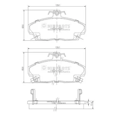 Sapatas do freio dianteiras de disco Land Rover SFP100260 preço, a partir de 18,44 USD