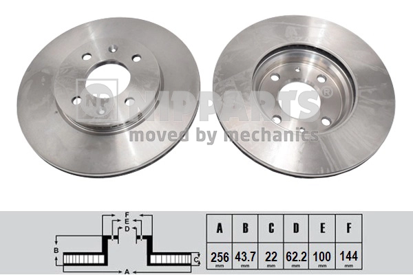 Disco do freio dianteiro para Hyundai Accent IV SB