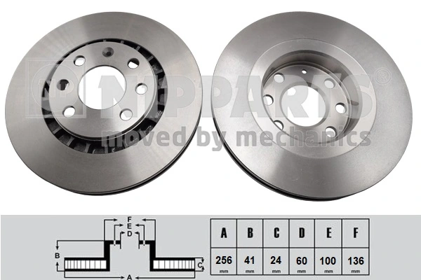 Disco do freio dianteiro para Opel Vectra B 38