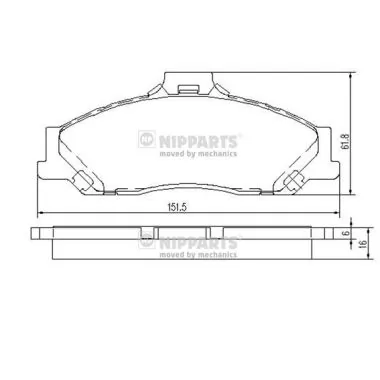 Compre UHY13323ZB Mazda Sapatas do freio dianteiras de disco