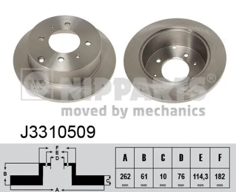 Disco do freio traseiro para Hyundai Sonata IV EU4