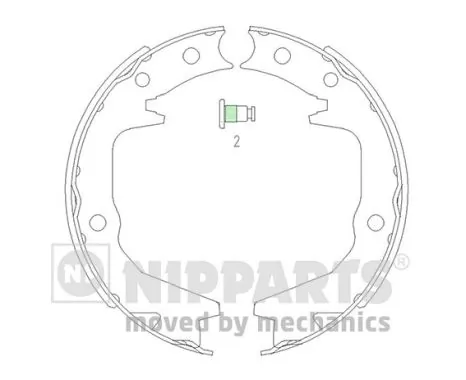 Sapatas do freio traseiras de tambor para Mitsubishi Galant VII E5A, E7A, E8A