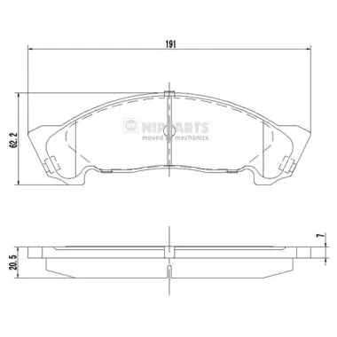 Compre Sapatas do freio dianteiras de disco Nissan X-Trail 