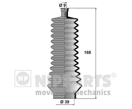 Compre 1558 Metalcaucho Bota de proteção do mecanismo de direção (de cremalheira)