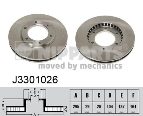 Disco do freio dianteiro para Nissan Patrol  K260
