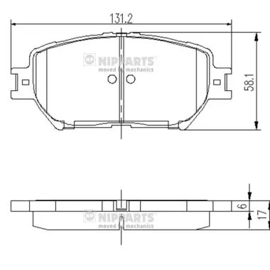 Compre Sapatas do freio dianteiras de disco Toyota Camry 5