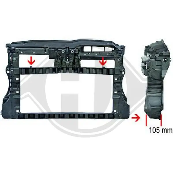 Suporte do radiador montado (painel de montagem de fixação das luzes) AND 30805124 preço, a partir de 94,90 USD
