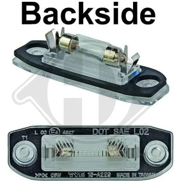 Lanterna da luz de fundo de matrícula traseira para Volvo S80 TS, TH, KV