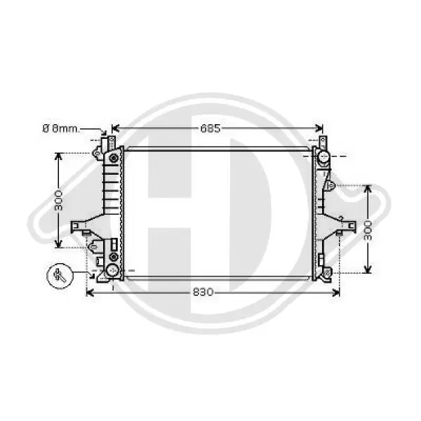 Compre Radiador de esfriamento de motor Volvo S60 1