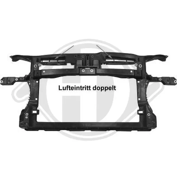 Suporte do radiador montado (painel de montagem de fixação das luzes) Volkswagen Golf V 1K5 ao melhor preço
