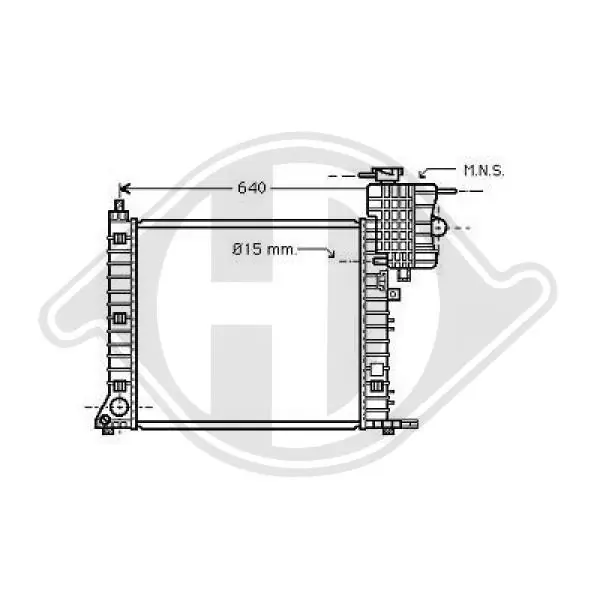 Radiador de esfriamento de motor CR385000P Mahle Original