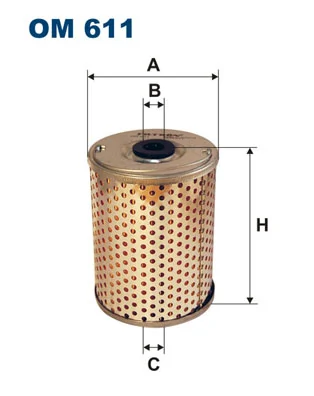 Filtro da direção hidrâulica assistida 2941292M1 Massey Ferguson