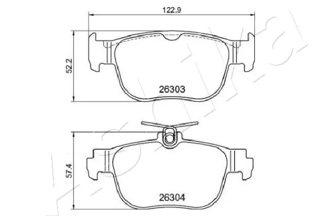 Compre VWN3CA2D390GA Ford Sapatas do freio traseiras de disco