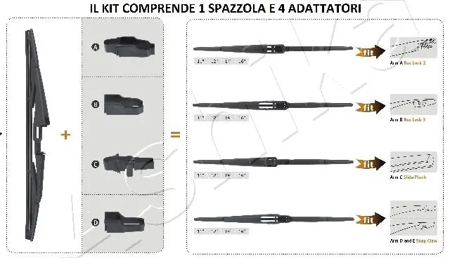 Limpa-pára-brisas de vidro traseiro Magneti Marelli MP30