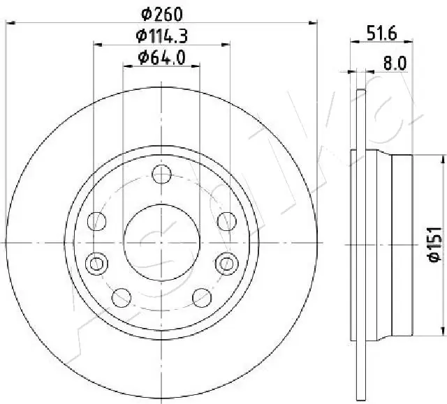 Disco do freio traseiro para Renault Megane IV LV