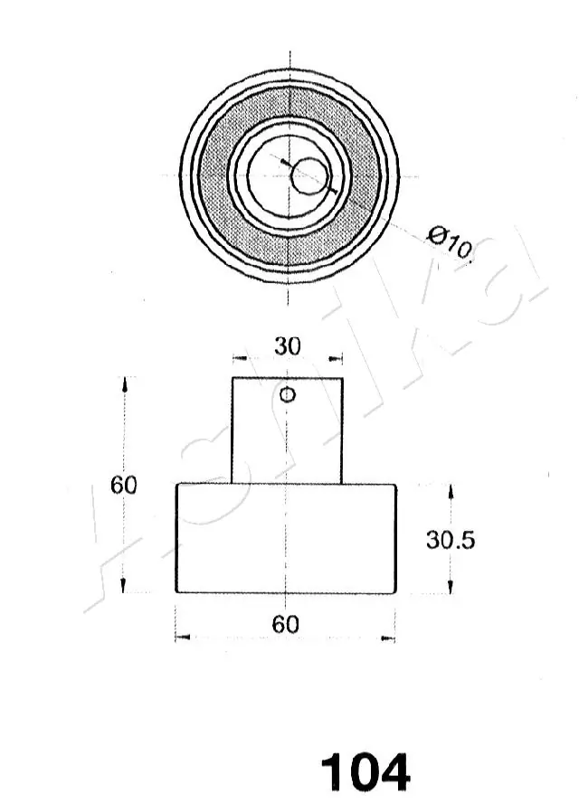  Rolo de reguladora de tensão da correia do mecanismo de distribuição de gás Nissan Pathfinder SUV (R50) (1995 - 2004) 