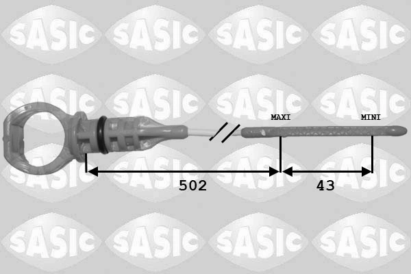 Sonda (indicador) do nível de óleo no motor para Citroen C3 Picasso SH